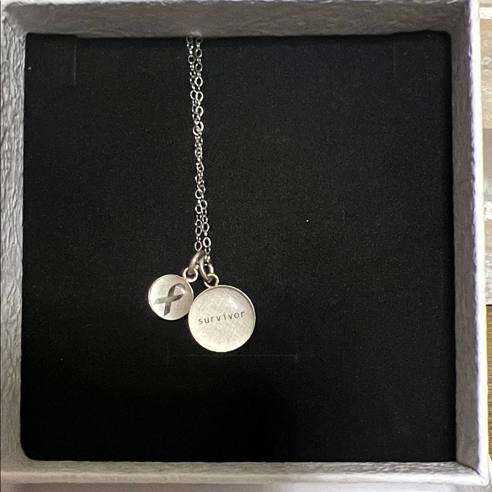 Sterling Silver Survivor Pendant Necklace